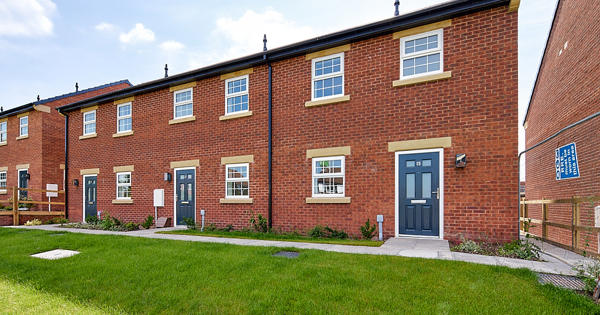 Image of the front of properties at Purston Grange, Featherstone.