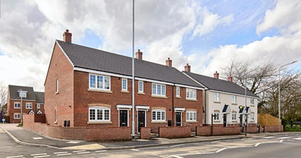 Image showing the front of properties at Farmside Green.