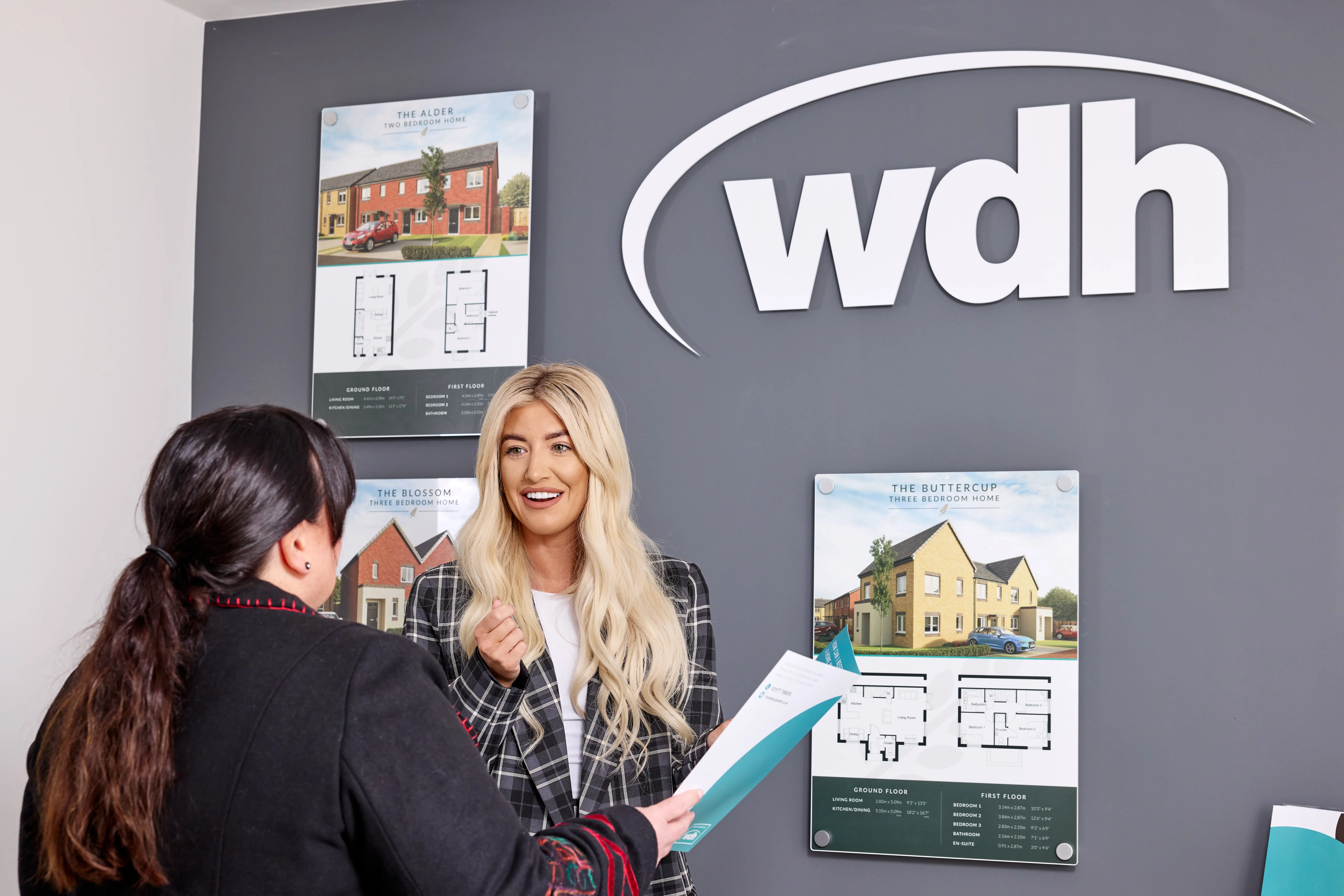 Image of a display wall showing some of our New Build properties.