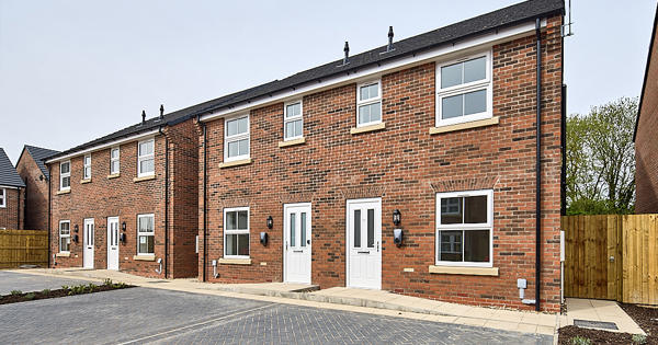 Image of new build properties at Woffinden Rise, Beverley.