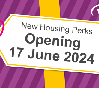 Image with the opening date of Housing Perks App.