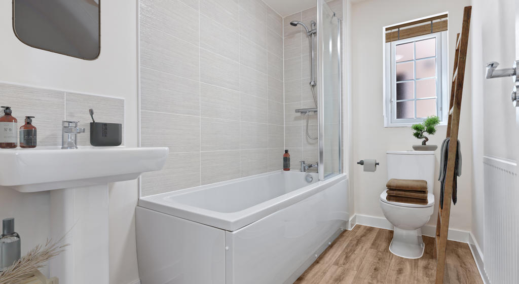 Image showing the bathroom at Plot 5, Farmside Green, Leaconfield.