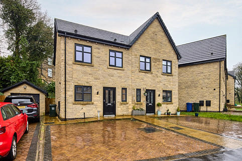 Image showing the front of the property and driveway at 11 Jackson Row, Keighley.