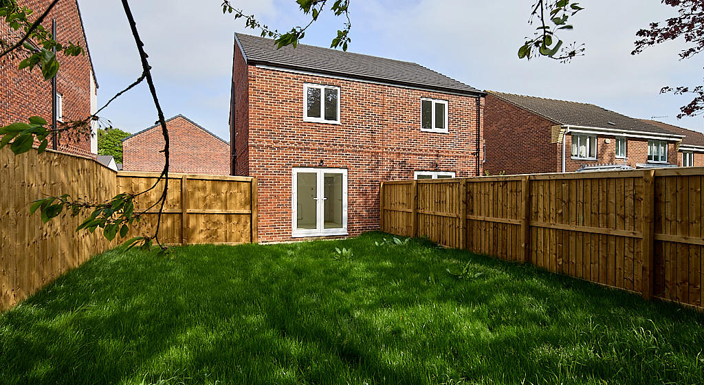 Image showing the rear property and garden at 22 Fulwood Drive, Balby.