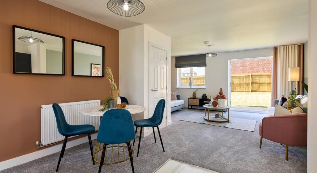 Image of open plan living/dining area.