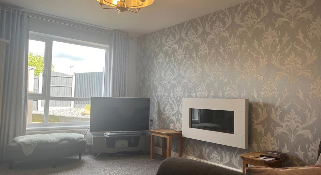 Image showing the living room at 1 Howell Mews, South Kirby.