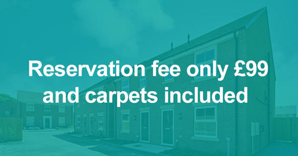 Reservation fee only £99, carpets included